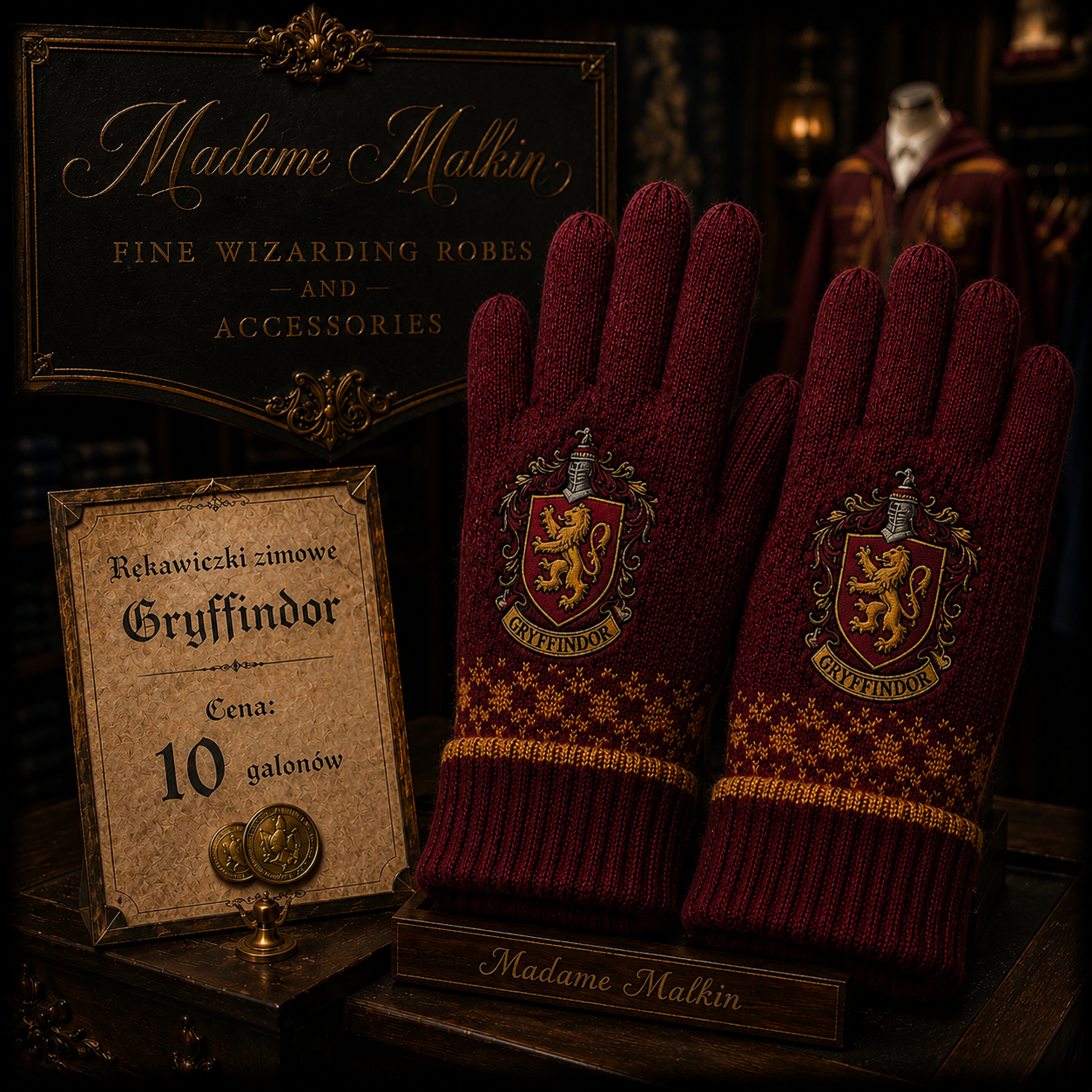 Rękawiczki - Gryffindor