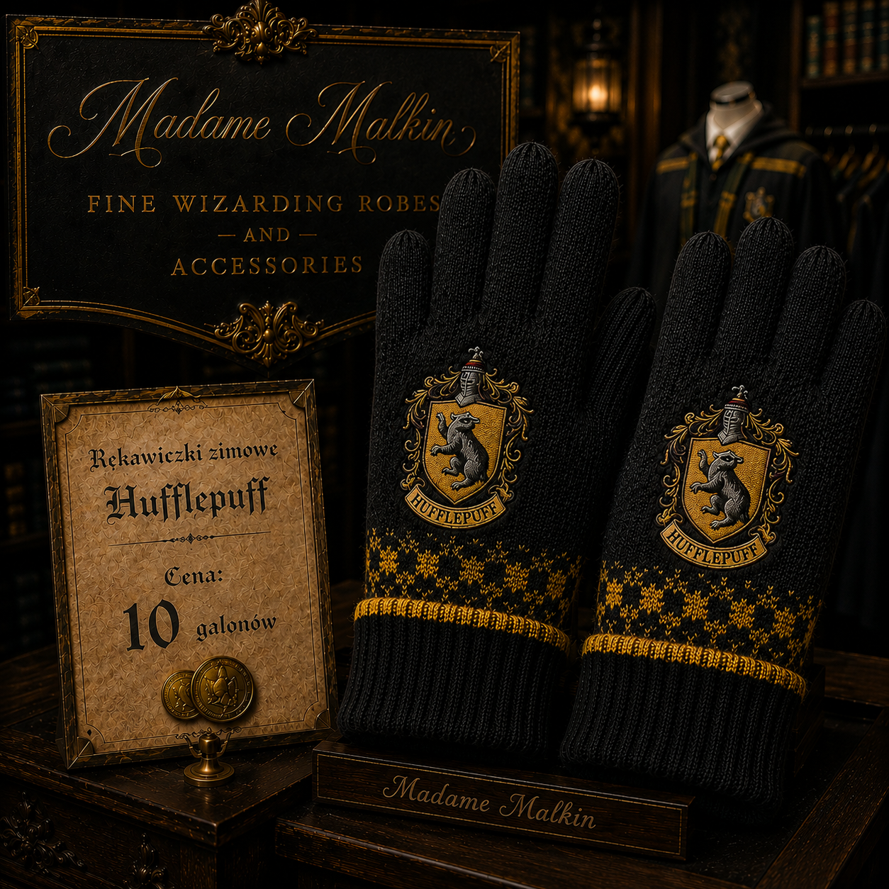 Rękawiczki - Hufflepuff