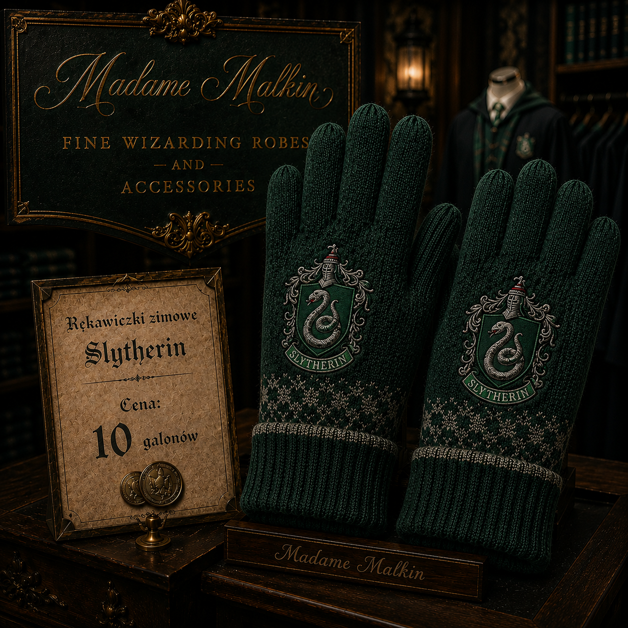 Rękawiczki - Slytherin
