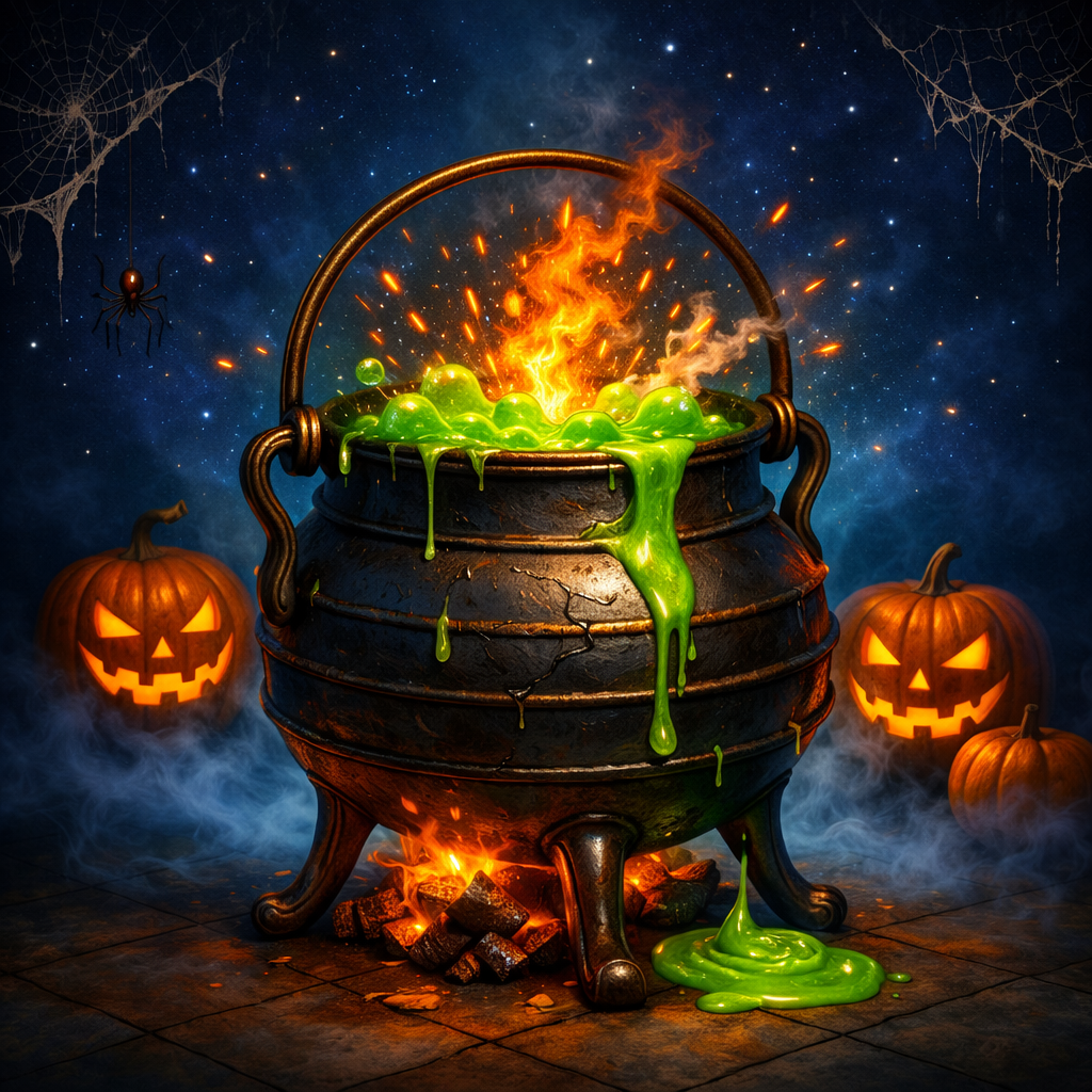 Kociołek halloweenowy